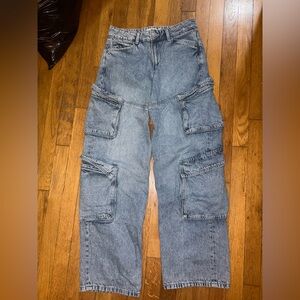 garage women’s baggy cargo jeans
